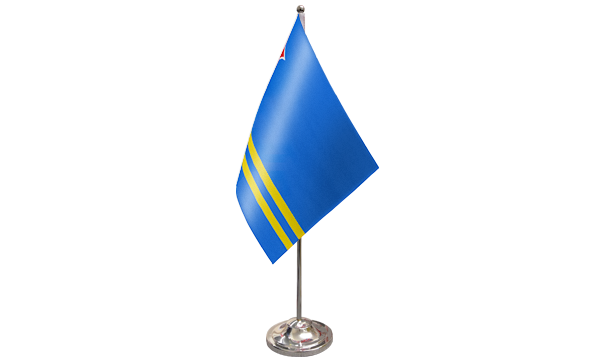 Aruba Satin Table Flag Welcome to Flag Superstore
